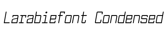 Larabiefont Condensed Font Image