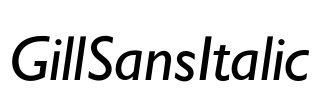 GillSansItalic