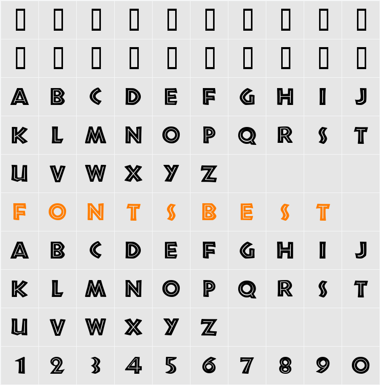 NewtonInline Character Map