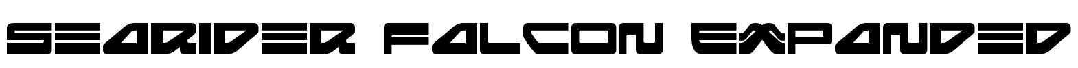 Searider Falcon Expanded Font Image