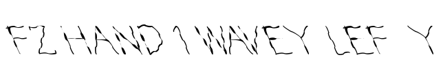 FZ HAND 1 WAVEY LEFTY Font Image