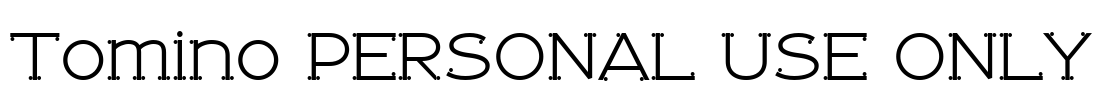 Tomino PERSONAL USE ONLY