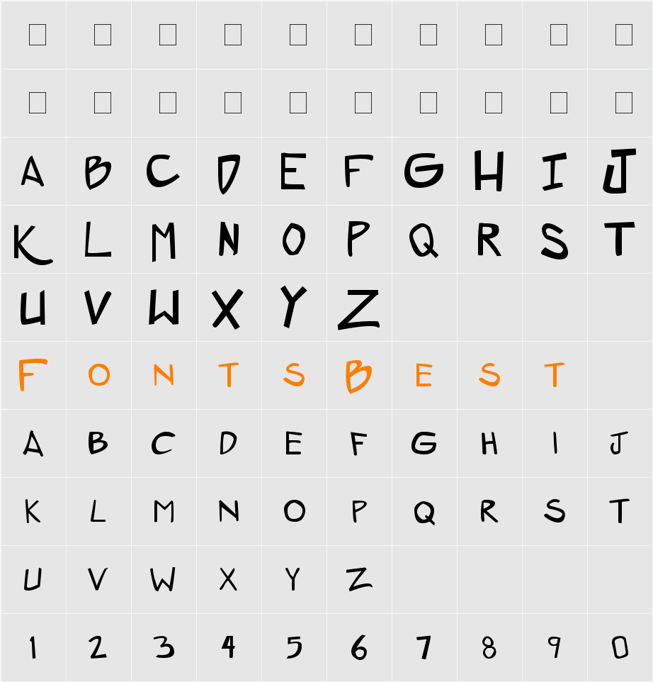 ZeroGene Character Map