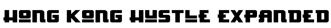 Hong Kong Hustle Expanded Font Image