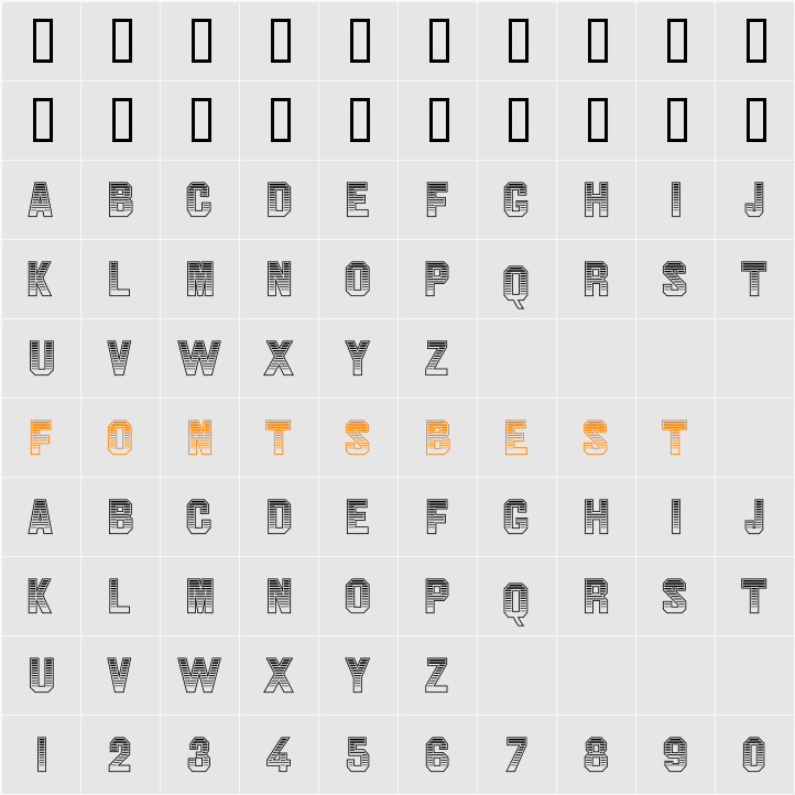 Jim Dandy2D Character Map