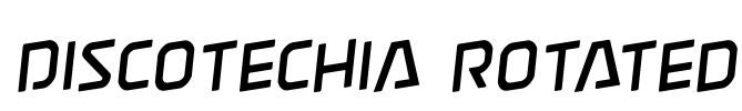 Discotechia Rotated Font Image