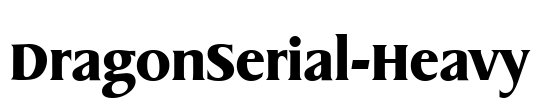 DragonSerial-Heavy Font Image
