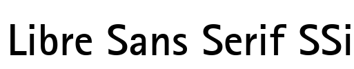 Libre Sans Serif SSi