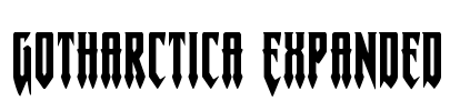 Gotharctica Expanded Font Image