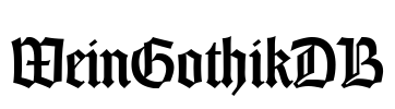 WeinGothikDB Font Image
