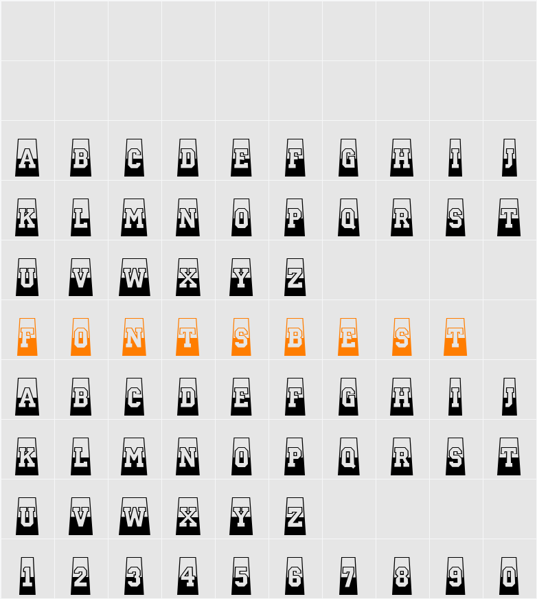 a_CampusCmB&WPrsp Character Map