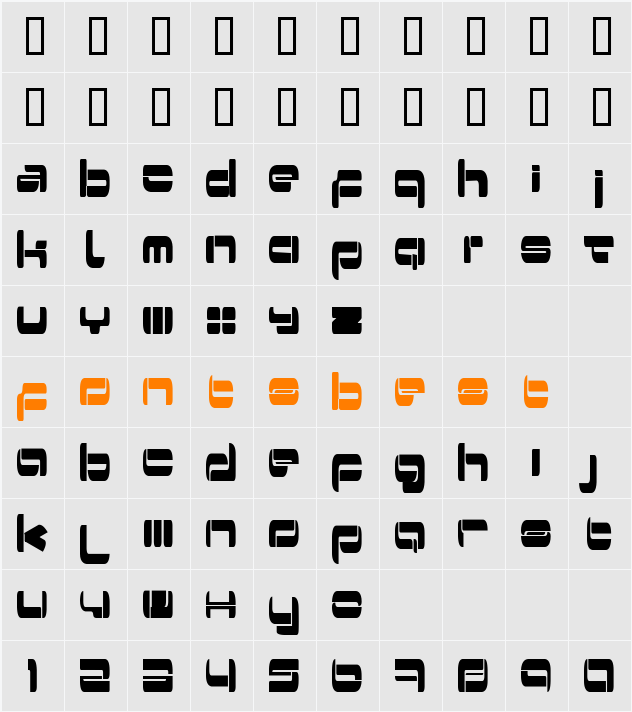 Switzerland Character Map