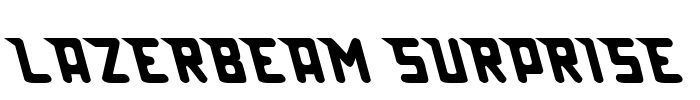 Lazerbeam surprise Font Image
