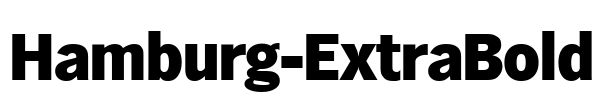 Hamburg-ExtraBold Font Image