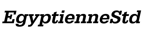 EgyptienneStd Font Image