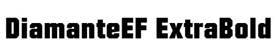DiamanteEF ExtraBold Font Image
