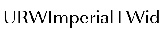 URWImperialTWid Font Image