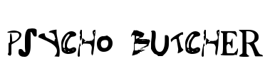 Psycho Butcher Font Image