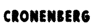 cronenberg Font Image