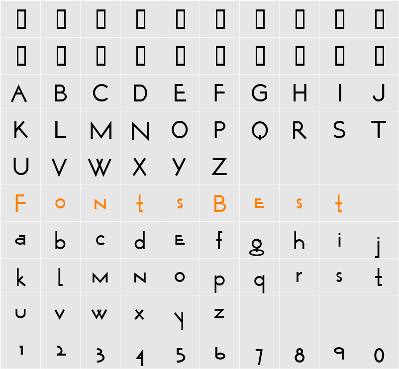 Wurker Character Map