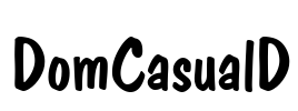 DomCasualD Font Image