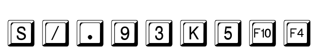 SonicKeys Font Image