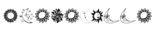 SunandMoon Font Image