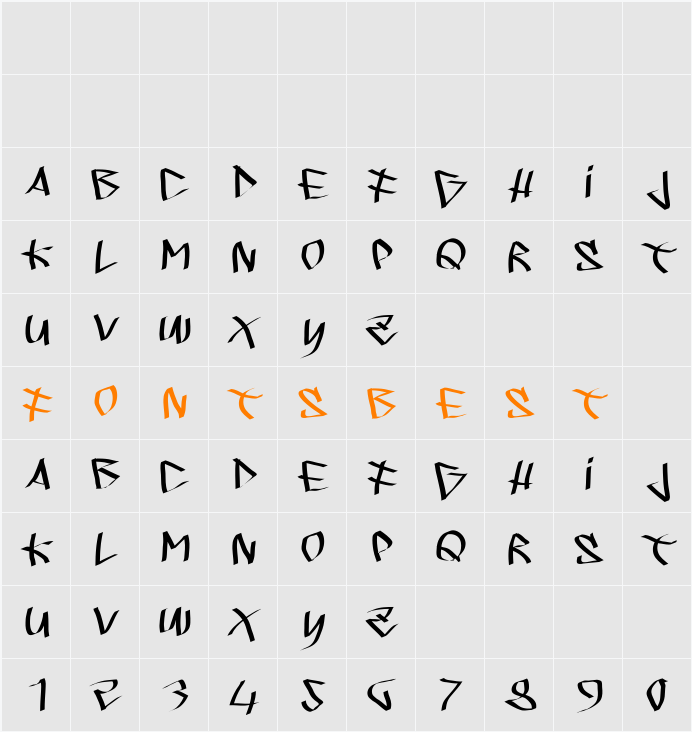 SprayersTypes Character Map
