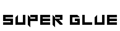 Super glue Font Image