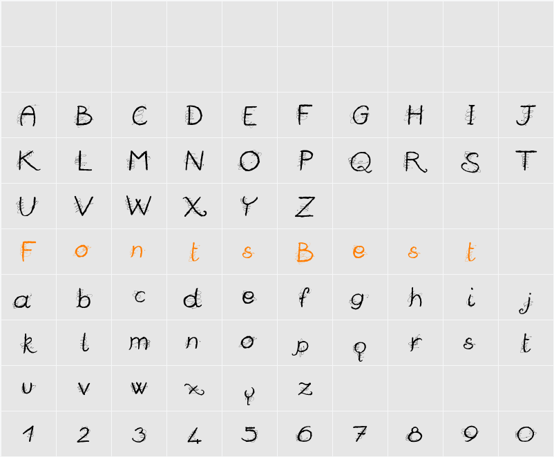 MUSSATI Character Map