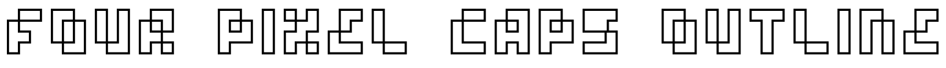 four pixel caps outline