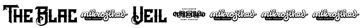 The Black Veil DEMO Font Image