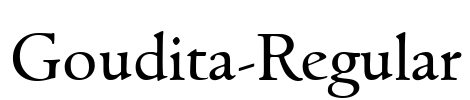 Goudita-Regular Font Image