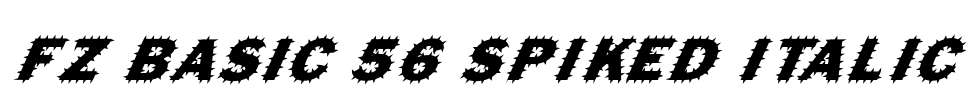 FZ BASIC 56 SPIKED ITALIC