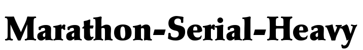 Marathon-Serial-Heavy Font Image