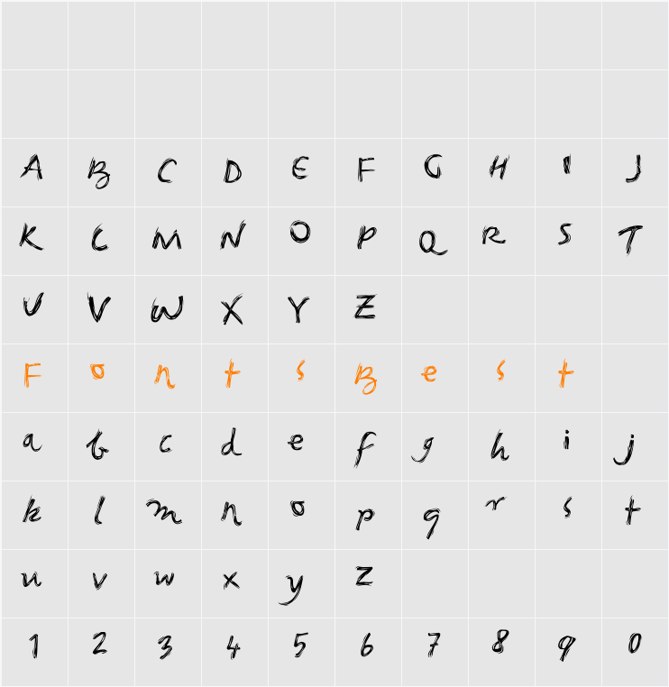 FoxGrunge2 Character Map