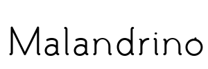 Malandrino Font Image