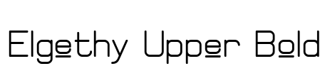 Elgethy Upper Bold Font Image