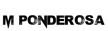 M Ponderosa Font Image
