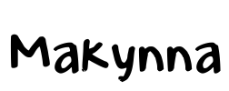 Makynna Font Image