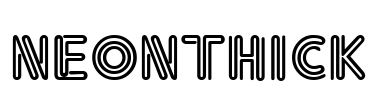 NeonThick Font Image