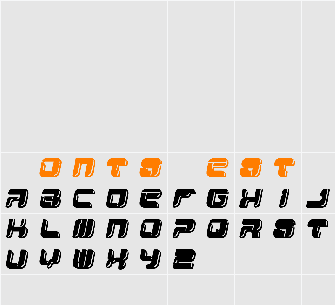 YUM YUM Character Map