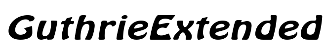 GuthrieExtended Font Image