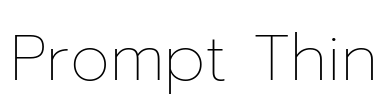 Prompt Thin Font Image