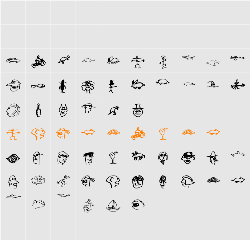 OliKleinBats Character Map