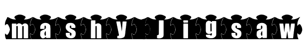 mashy Jigsaw Font Image