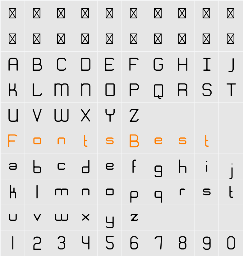 Engadi Gentle Character Map