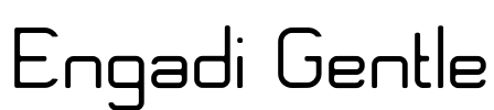 Engadi Gentle Font Image
