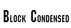Block Condensed