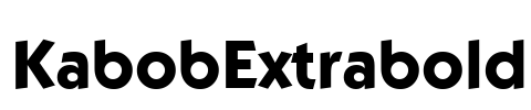KabobExtrabold Font Image